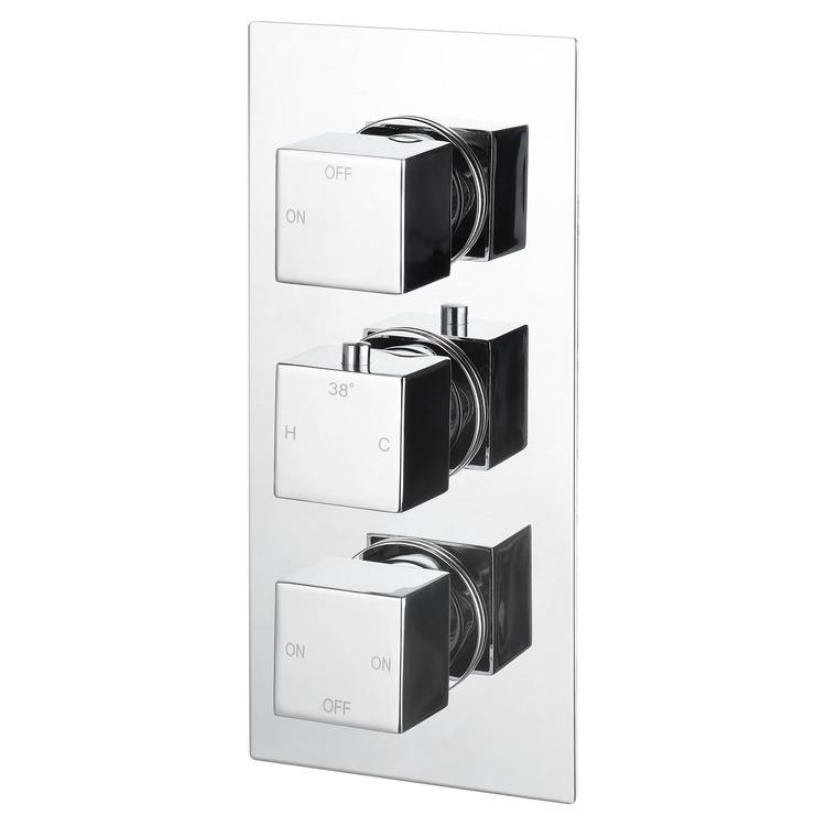 Murcia Thermostatic Triple Shower Valve - Three Outlet