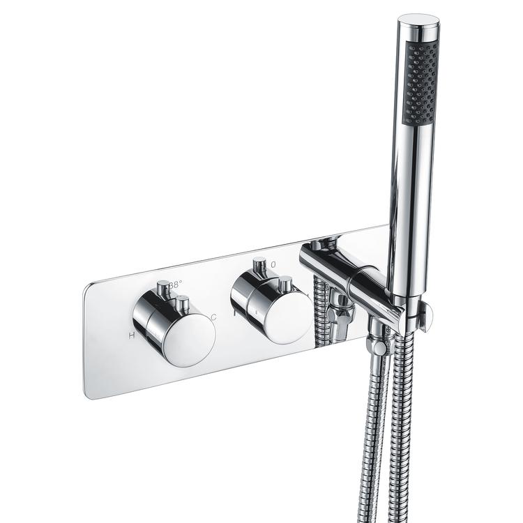 Burgos Thermostatic Shower Valve with Handset - Two Outlet