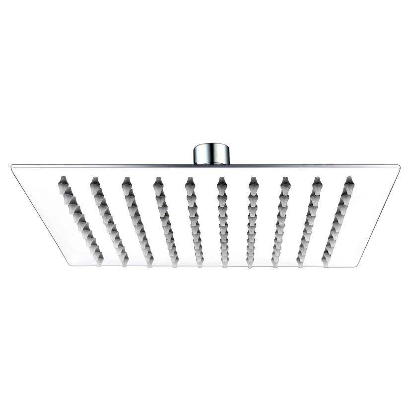 Ultra Slim Square 200mm Showerhead - Stainless Steel