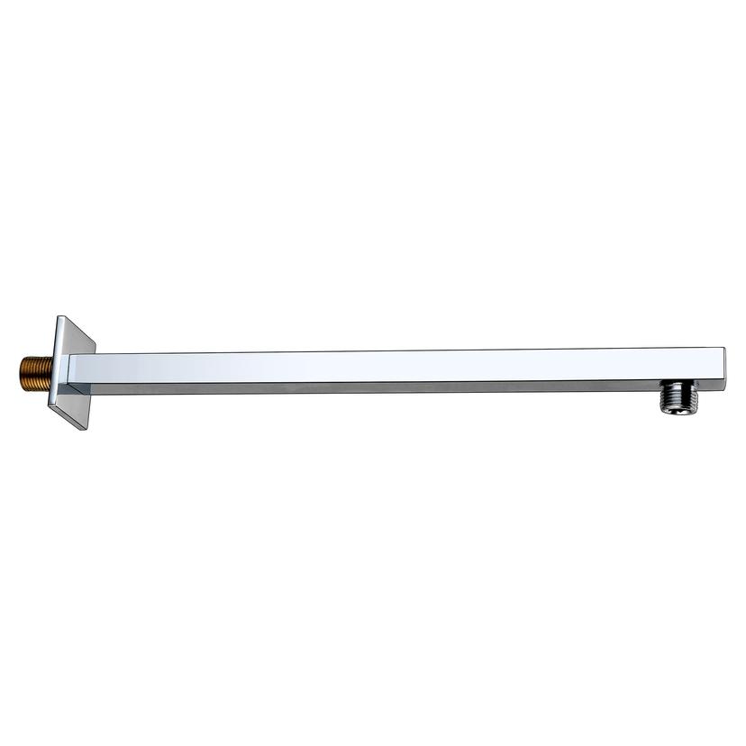 Square Shower Arm 300mm - Chrome