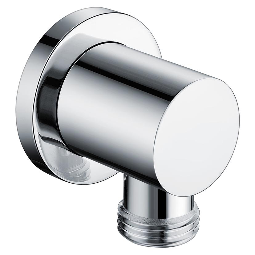 Chrome Wall Outlet Elbow - Round