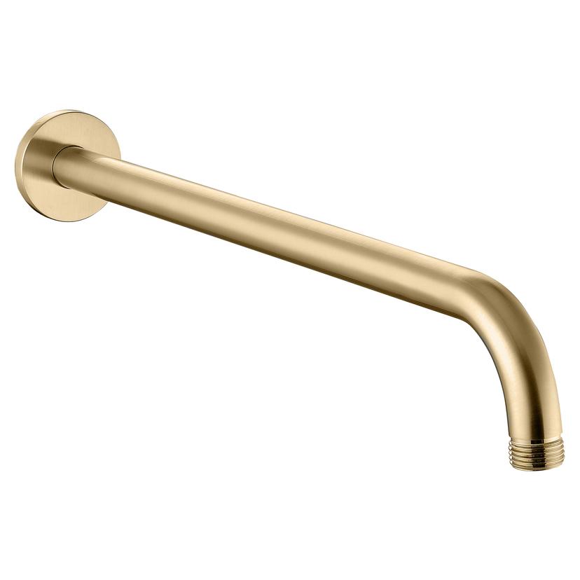 320mm Round Shower Arm - Brushed Brass