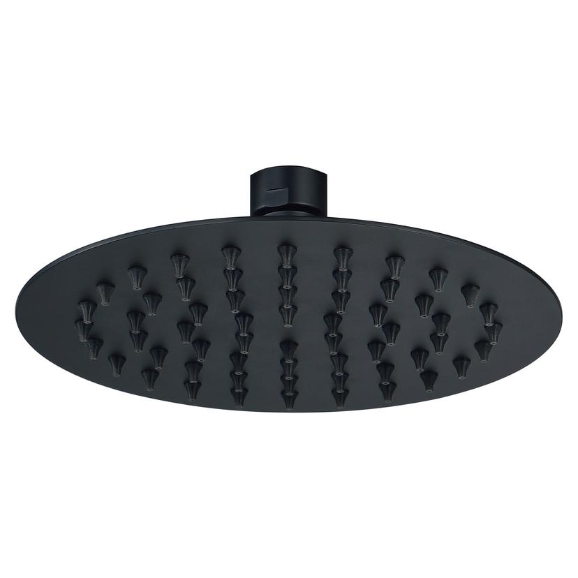 250mm Round Showerhead - Matt Black