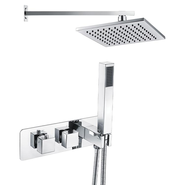 Oviedo Shower Pack One - Twin Two Outlet With Handset & ABS Overhead