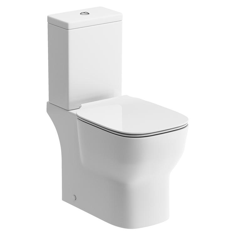 Taranto Closed Coupled Open Back WC & Soft Close Seat