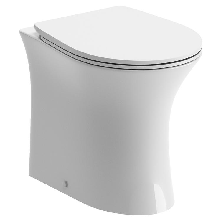 Salerno Rimless Back to Wall WC & Soft Close Seat