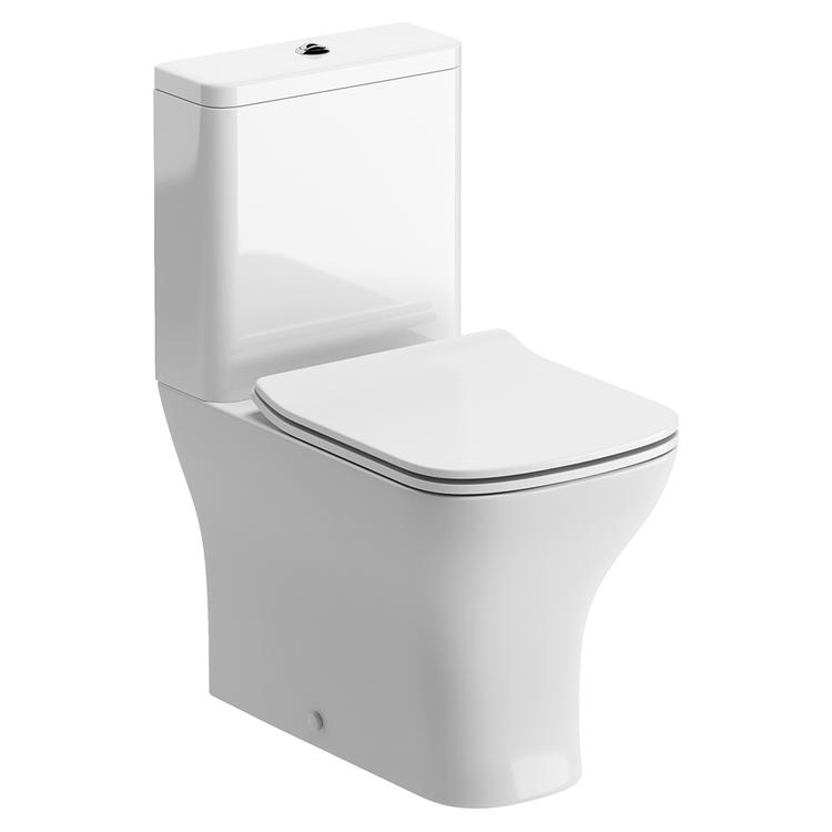 Parma Closed Coupled Fully Shrouded WC & Slim Soft Close Seat