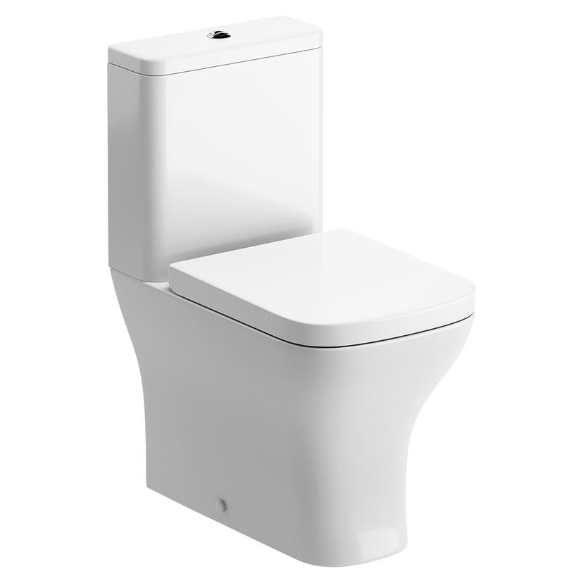 Parma Closed Coupled Fully Shrouded WC & Wrapover Soft Close Seat