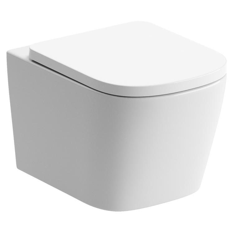 Messina Rimless Wall Hung WC & Soft Close Seat