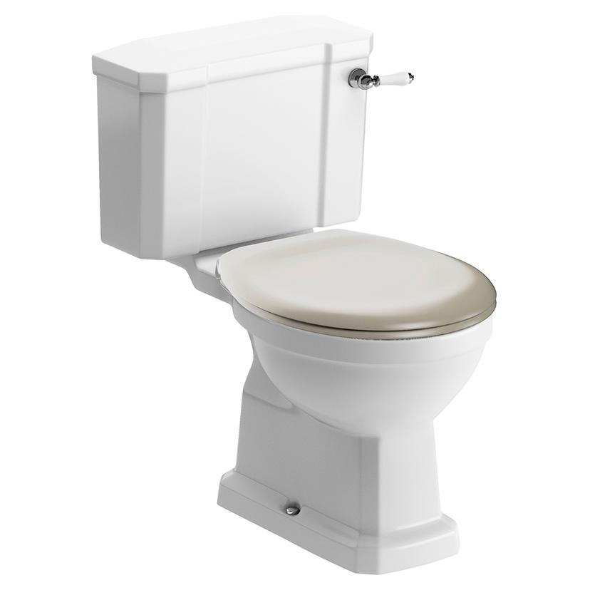 Bari Closed Coupled WC & Matt Latte Soft Close Seat